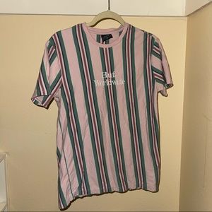 HUF MENS T-SHIRT (vertical line design)